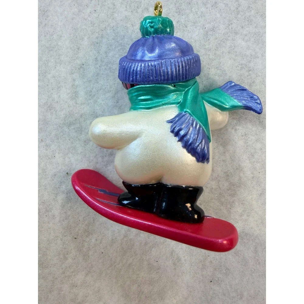 Hallmark Keepsake Ornament 1995 Brother Snowboarding Snowman Vintage QX5679 Box